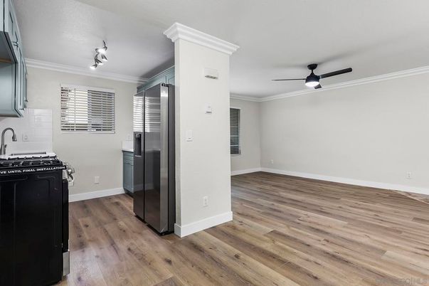 Empty room, Interior, Kitchen, Wood Texture Flooring