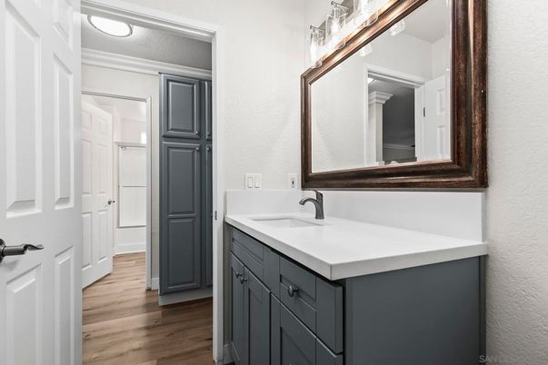 Bathroom, Interior, Wood Texture Flooring