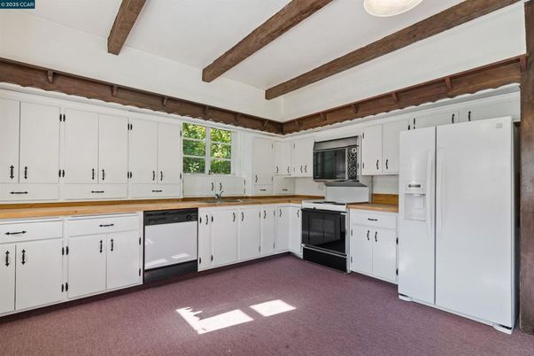 Interior, Kitchen, Wooden Beams