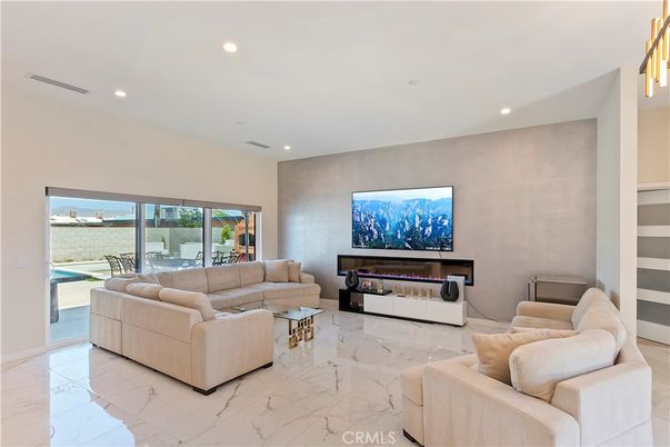 Interior, Living room, Marble, Recessed Lighting