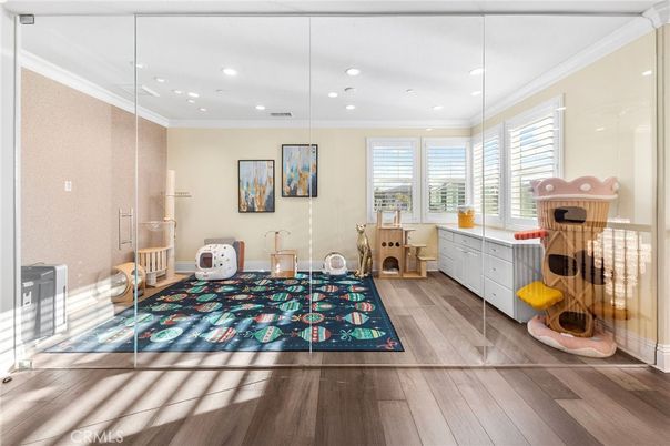 Interior, Recessed Lighting, Wood Texture Flooring