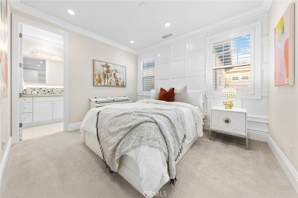 Bedroom, Interior, Recessed Lighting