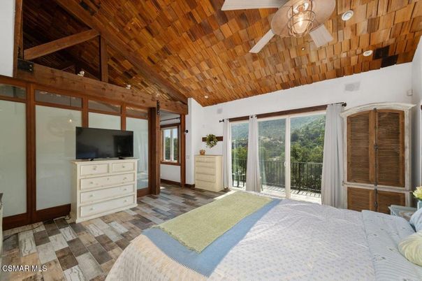 Bedroom, Interior, Wooden Beams, Wooden Ceilings, Wood Texture Flooring