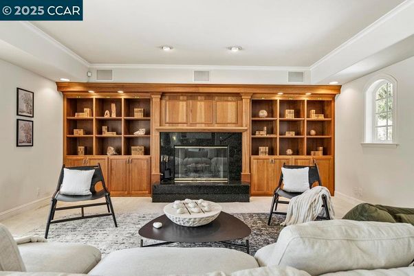 Fireplace, Interior, Living room, Recessed Lighting