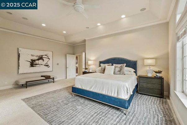 Bedroom, Fireplace, Interior, Recessed Lighting