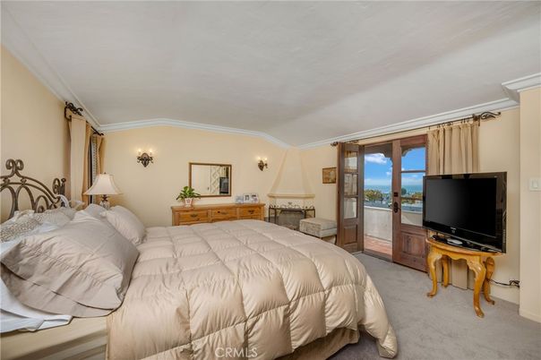 Bedroom, Fireplace, Interior
