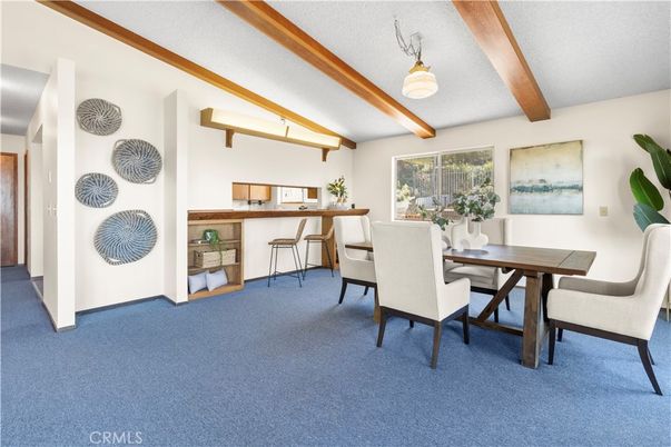 Dining room, Interior, Wooden Beams
