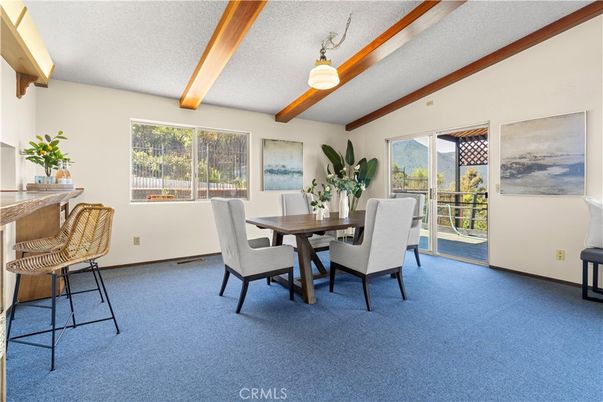Dining room, Interior, Wooden Beams