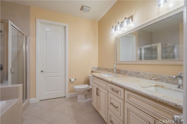 Bathroom, Dual Sink Vanities, Glass Shower, Interior