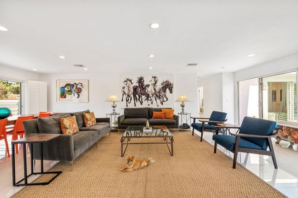 Interior, Living room, Recessed Lighting