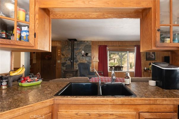 Fireplace, Interior, Kitchen, Stone Walls