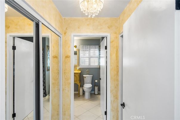 Bathroom, Chandelier, Interior
