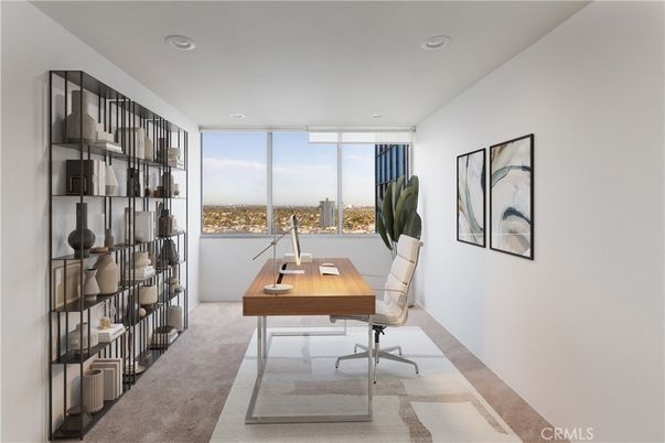Home Office, Interior, Recessed Lighting