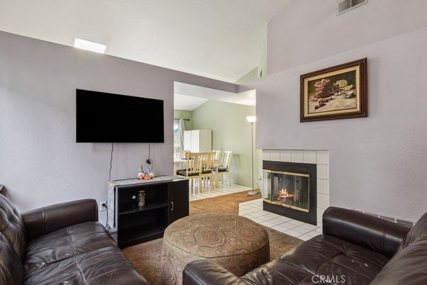 Dining room, Fireplace, Interior, Living room