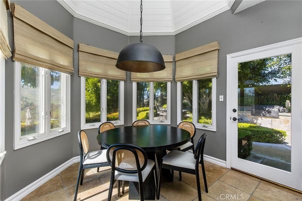 Dining room, Interior, Pendant Lights, Sun Room