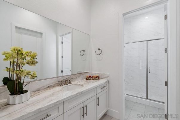 Bathroom, Glass Shower, Interior, Marble, Marble Walls