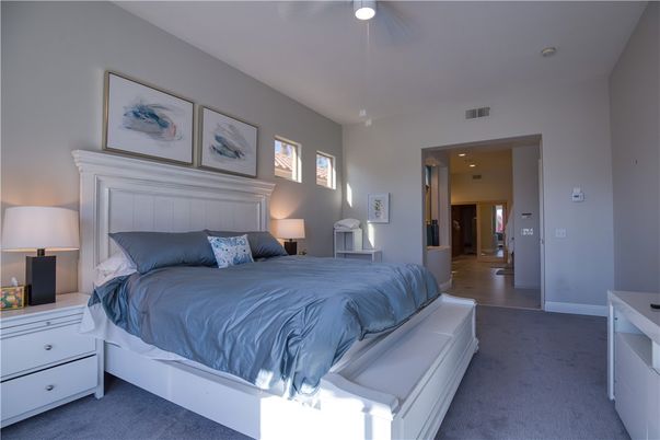 Bedroom, Interior, Recessed Lighting