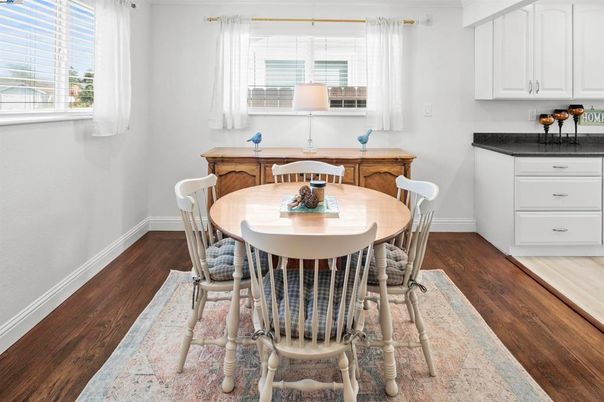 Dining room, Interior, Wood Texture Flooring