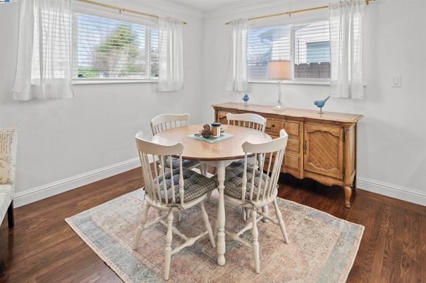 Dining room, Interior, Wood Texture Flooring