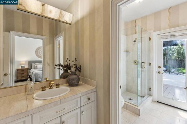 Bathroom, Bedroom, Glass Shower, Interior, Tile Countertops