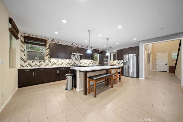 Interior, Kitchen, Pendant Lights, Recessed Lighting, Stainless Steel Appliances