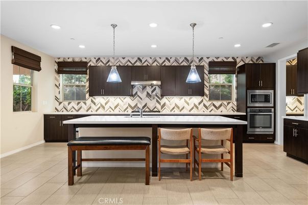 Interior, Kitchen, Pendant Lights, Recessed Lighting, Stainless Steel Appliances