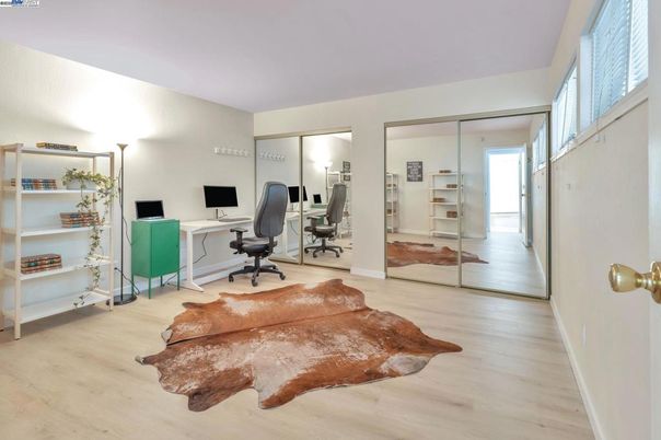 Home Office, Interior, Wood Texture Flooring