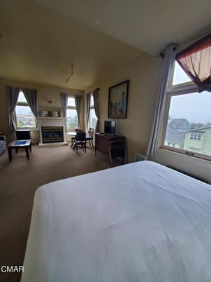 Bedroom, Fireplace, Interior
