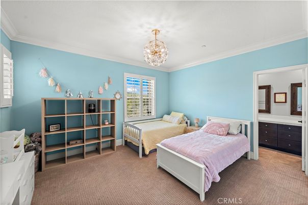 Bedroom, Chandelier, Interior