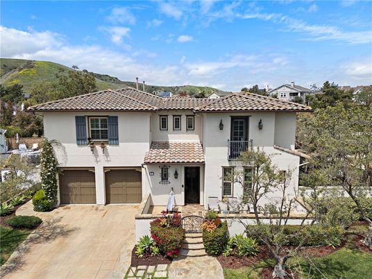 Attached, Exterior, Facade, Spanish Mediterranean