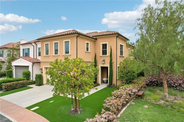 Attached, Backyard, Exterior, Facade, Mediterranean