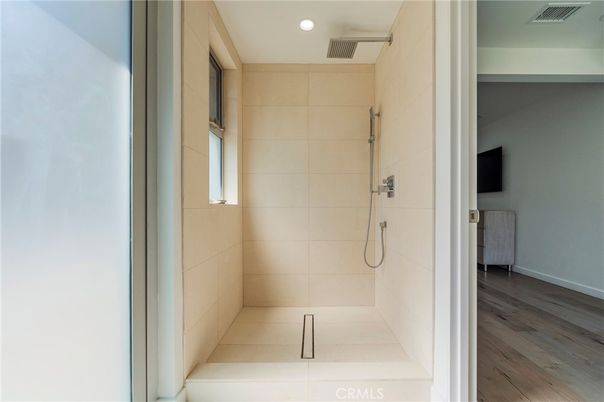Bathroom, Interior, Recessed Lighting, Wood Texture Flooring