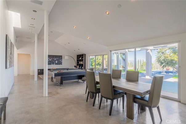 Billiard Table, Dining room, Game Room, Interior, Recessed Lighting