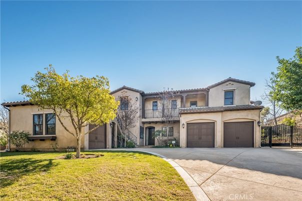 Attached, Backyard, Exterior, Facade, Mediterranean