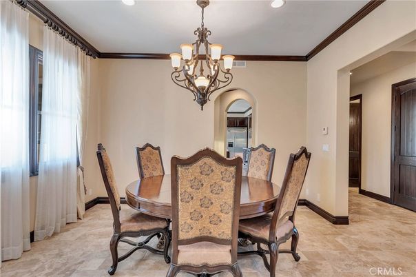 Chandelier, Dining room, Interior, Recessed Lighting