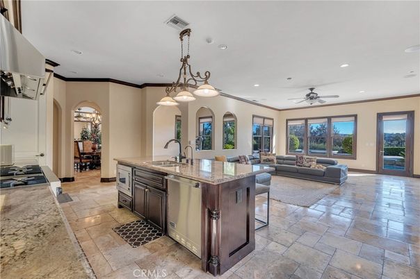 Dining room, Interior, Kitchen, Living room, Pendant Lights, Recessed Lighting
