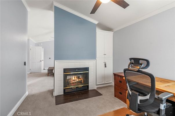 Fireplace, Home Office, Interior