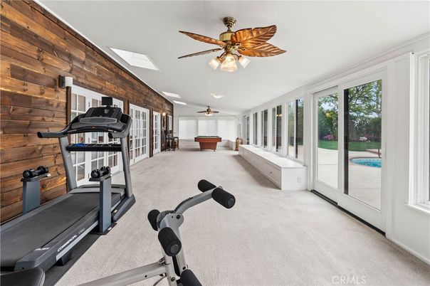 Fitness Equipment, Interior, Wooden Walls