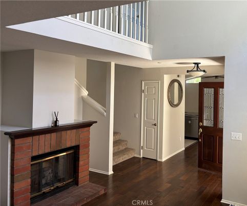 Fireplace, Interior, Wood Texture Flooring