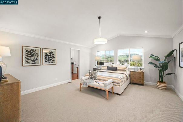 Bedroom, Interior, Pendant Lights, Recessed Lighting