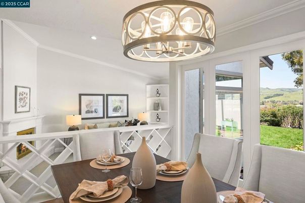 Dining room, Interior, Recessed Lighting