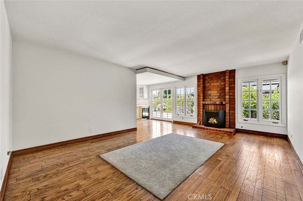 Empty room, Fireplace, Interior, Wood Texture Flooring