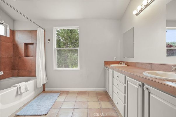 Bathroom, Dual Sink Vanities, Interior, Tile Countertops