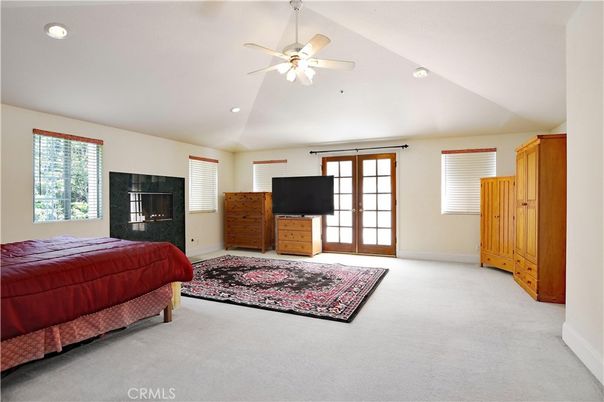 Bedroom, Fireplace, Interior, Recessed Lighting