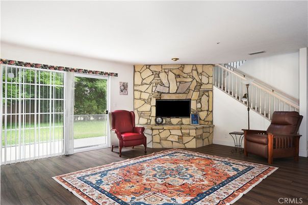 Interior, Stone Walls, Wood Texture Flooring