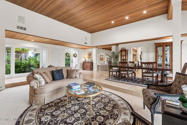 Dining room, Interior, Living room, Recessed Lighting, Wooden Ceilings