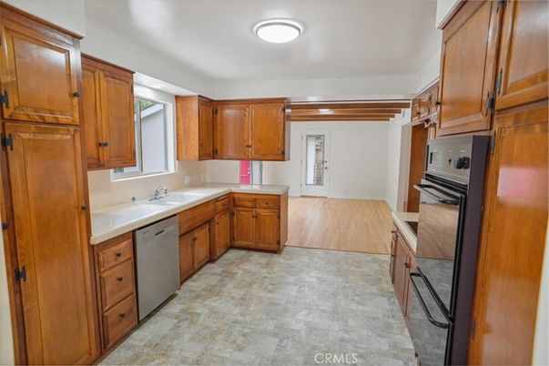 Interior, Kitchen, Wood Texture Flooring