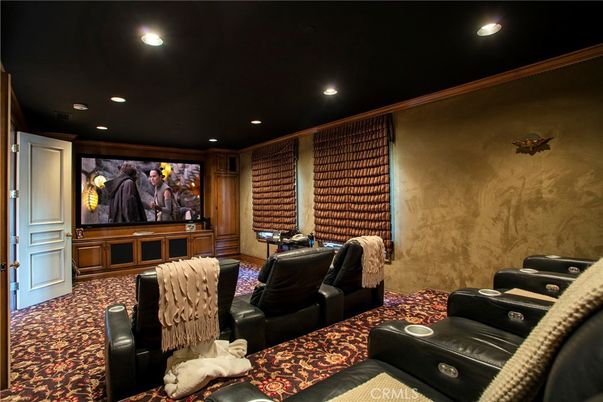Home Theatre Room, Interior, Projection Screen, Recessed Lighting, Theatre Room