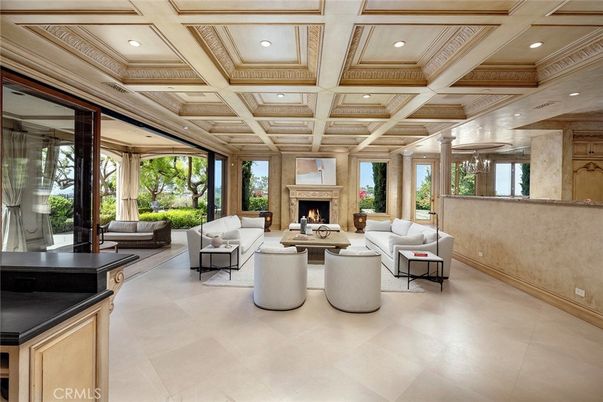 Fireplace, Interior, Living room, Recessed Lighting