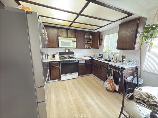 Interior, Kitchen, Wood Texture Flooring
